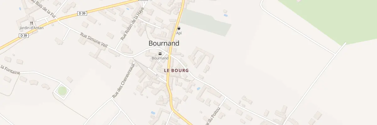 Plan du 1 Rue du Bois de Craon à Bournand