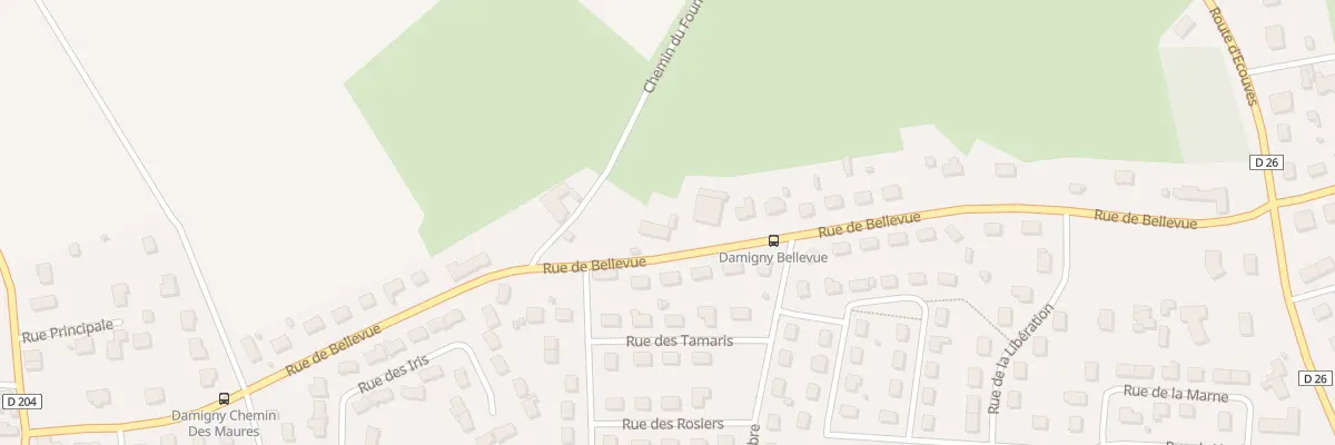 Plan du 39 Rue de Bellevue à Damigny