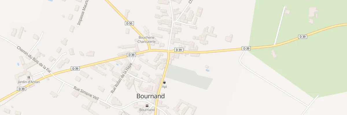 Plan du 3 Rue de la Mairie à Bournand