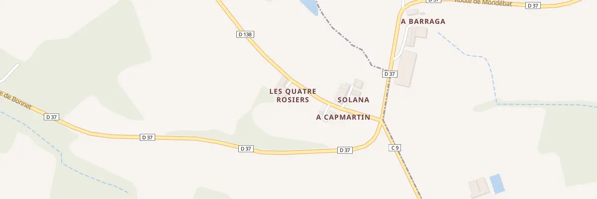 Plan du 5013 Aux Capmartins à Lasserrade