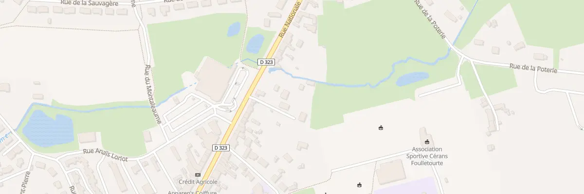 Plan du 55 Rue Nationale à Cérans-Foulletourte