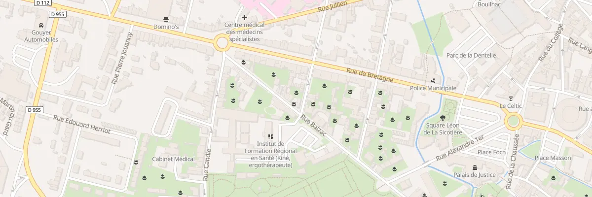 Plan du 52 Rue Balzac à Alençon
