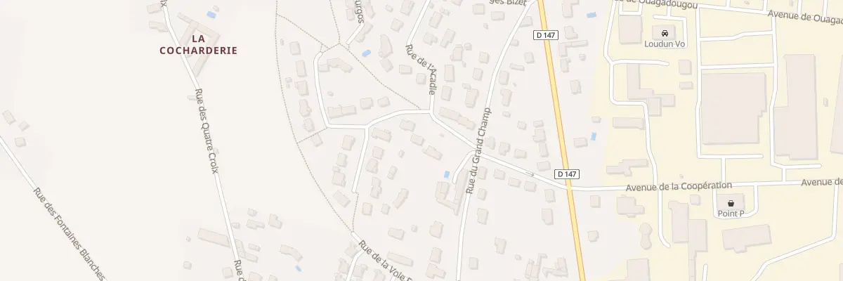 Plan du 7 Rue de l’Acadie à Loudun