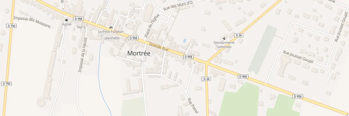 Plan du 9 Rue Grande Rue à Mortrée