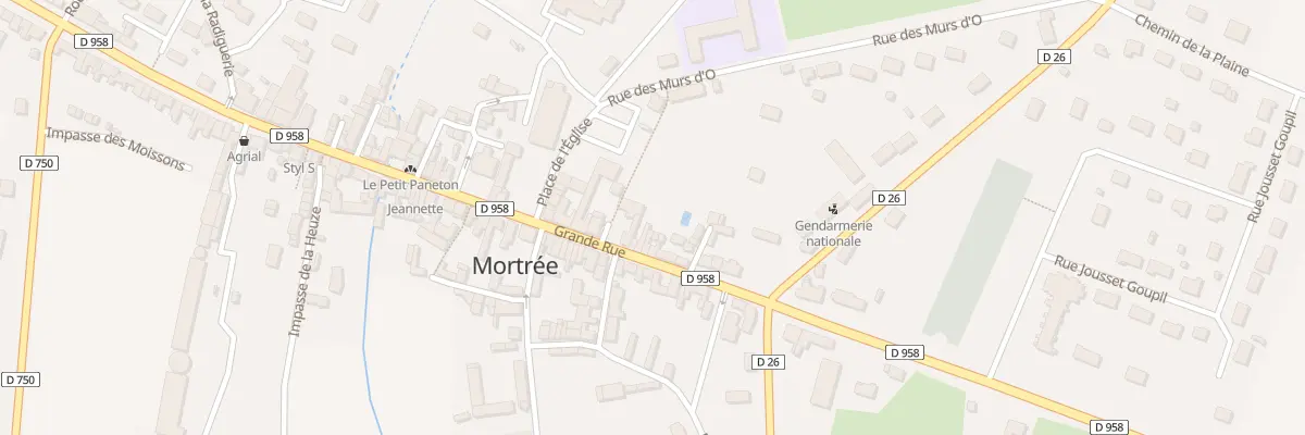 Plan du 16 Rue Grande Rue à Mortrée