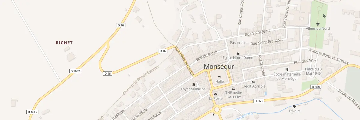 Plan du 18 Rue Porte du Dropt à Monségur