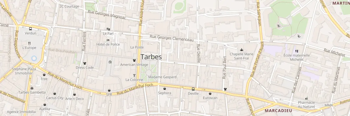 Plan du 51 Rue Brauhauban à Tarbes