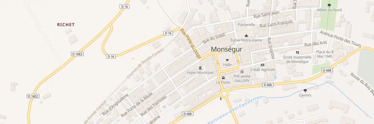 Plan du 21 Rue Porte de la Réole à Monségur