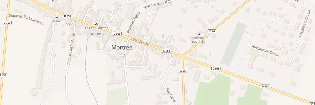 Plan du 7 Rue Grande Rue à Mortrée