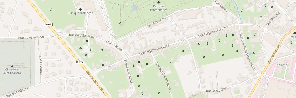 Plan du 80 Rue Eugène Lecointre à Alençon