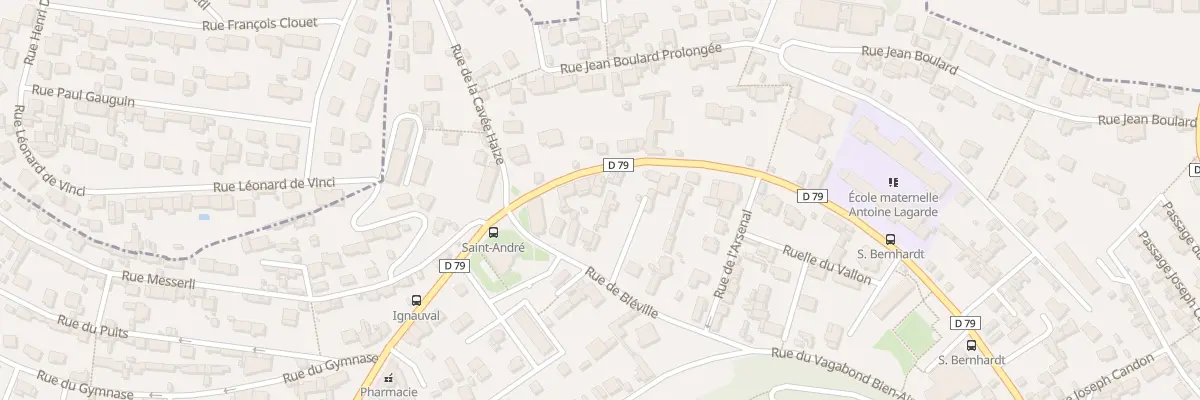Plan du 75 Rue d’Ignauval à Sainte-Adresse