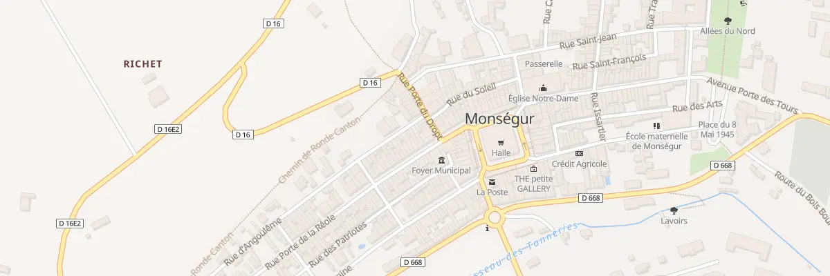 Plan du 17 Rue Porte de la Réole à Monségur