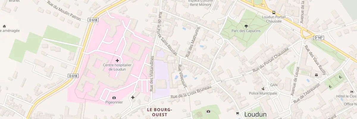 Plan du 29 Rue de la Porte Saint-Nicolas à Loudun