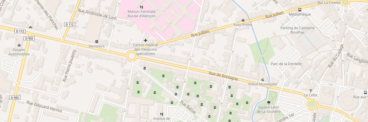 Plan du 19 Rue de la Rm Am Javouhey à Alençon