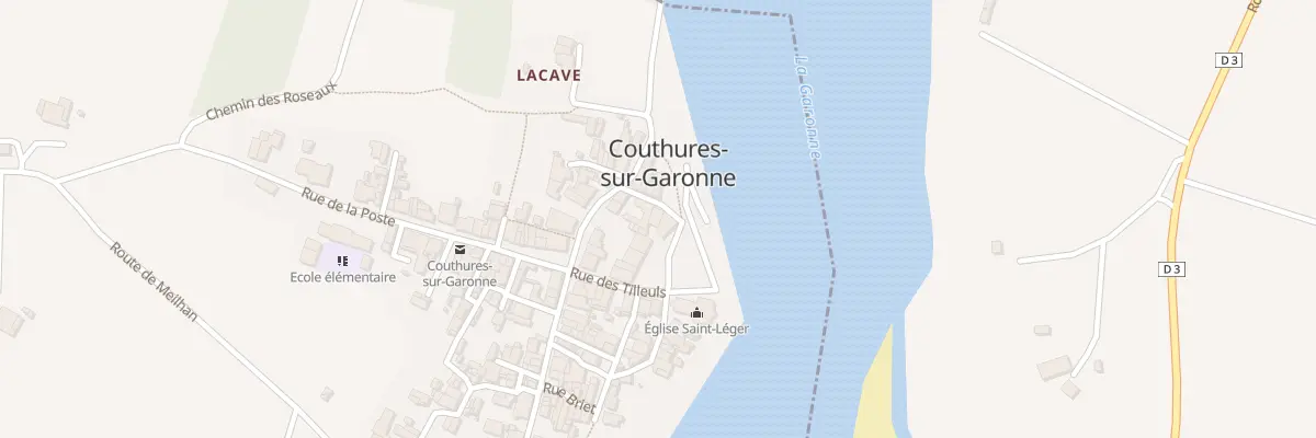 Plan du 64 Le Bourg à Couthures-sur-Garonne