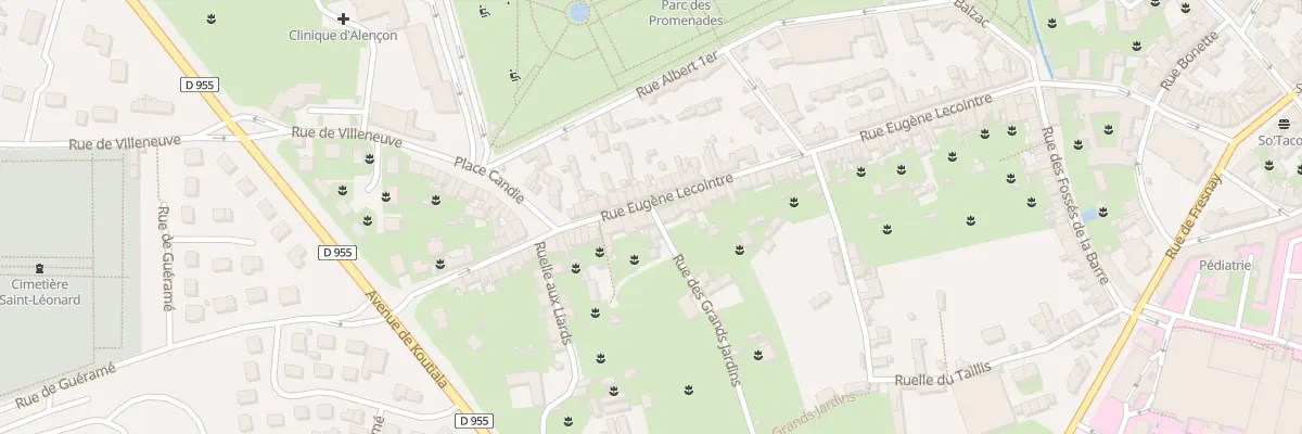 Plan du 97 Rue Eugène Lecointre à Alençon