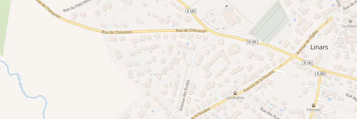 Plan du 8 Rue du Puits de Denin à Linars