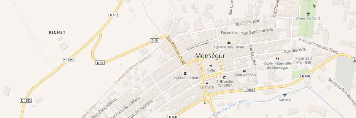 Plan du 8 Rue Porte du Dropt à Monségur