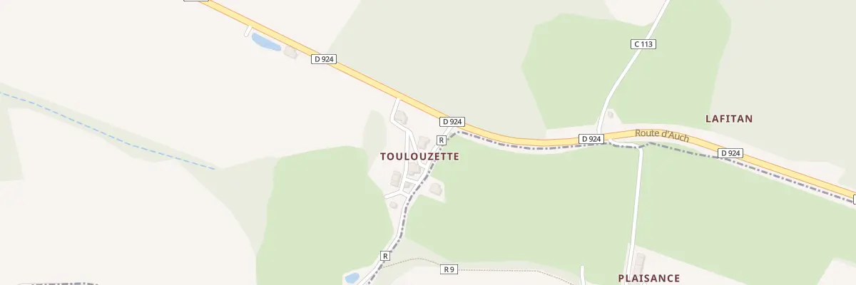Plan du 2820 Rte d’Auch à Manciet