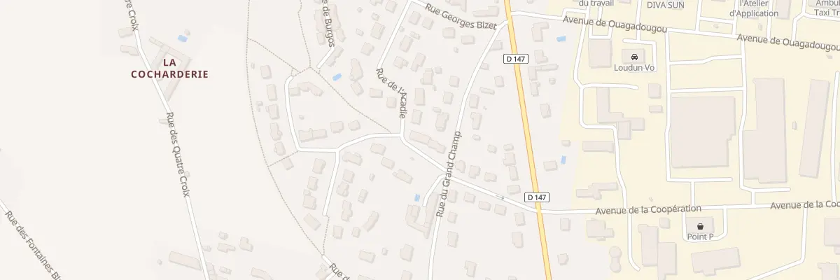 Plan du 4 Rue de l’Acadie à Loudun