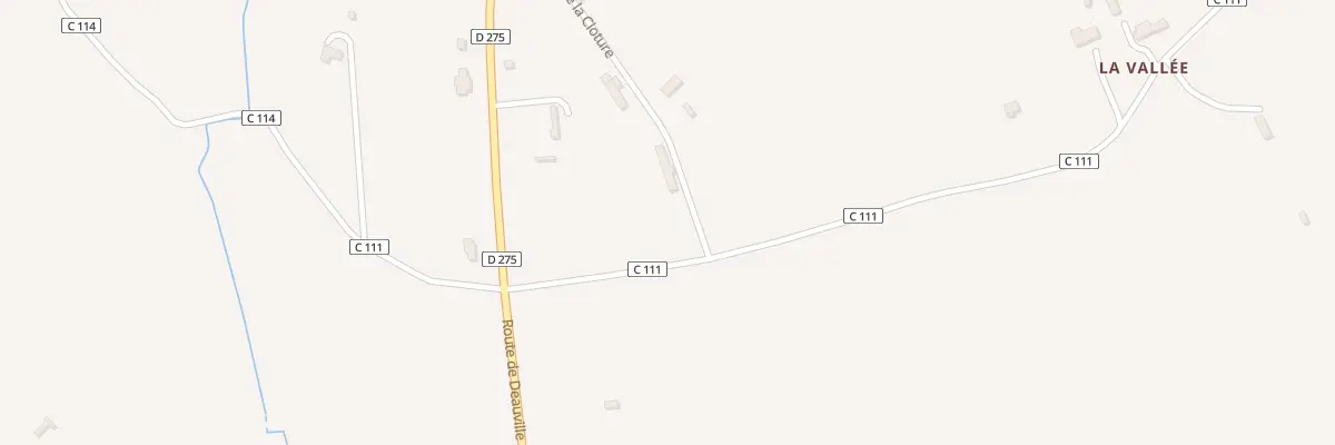Plan du 249 Che dit des Monts à Glanville