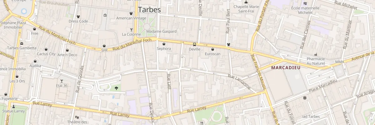 Plan du 4 Rue Saint-vincent de Paul à Tarbes