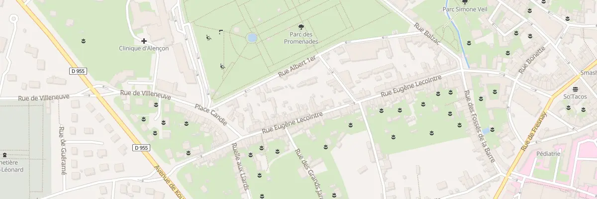 Plan du 66 Rue Eugène Lecointre à Alençon