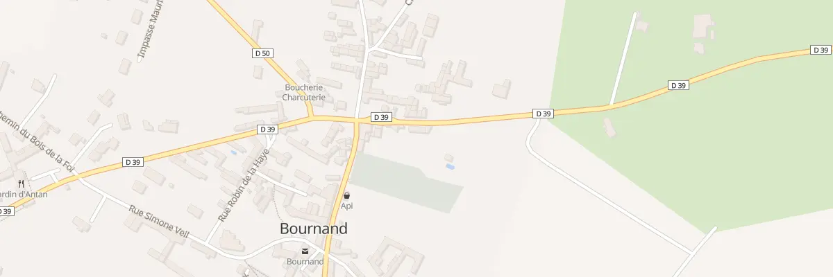 Plan du 20 Av de Touraine à Bournand