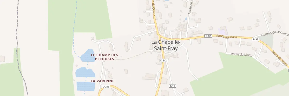 Plan du 1 Rte de Conlie à La Chapelle-Saint-Fray