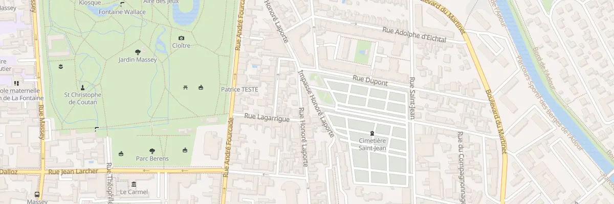 Plan du 30 Rue Honore Laporte à Tarbes