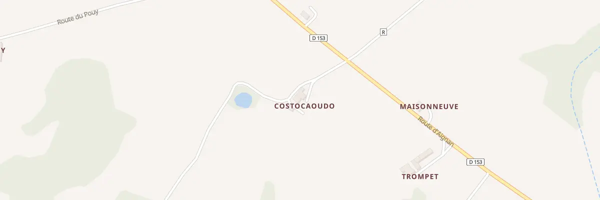 Plan du 5039 A Costocaoudo à Avéron-Bergelle