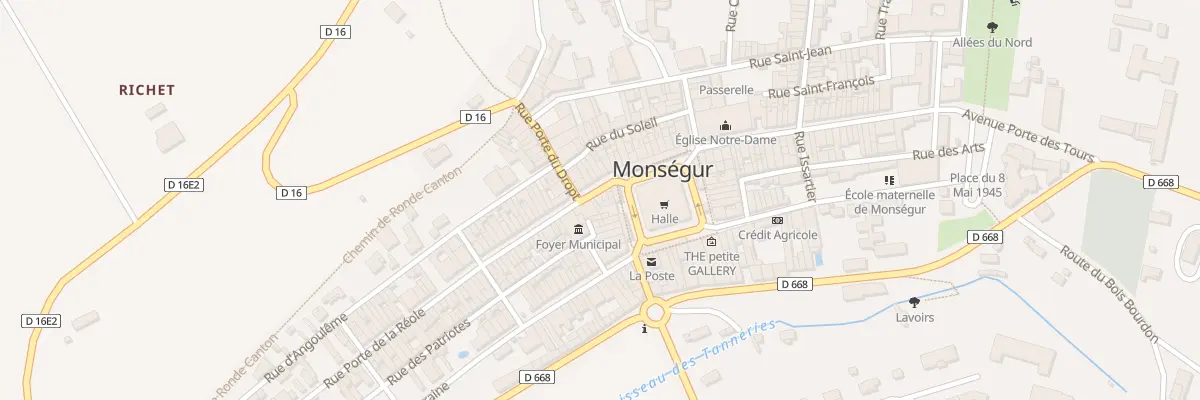Plan du 4 Rue Porte de la Réole à Monségur