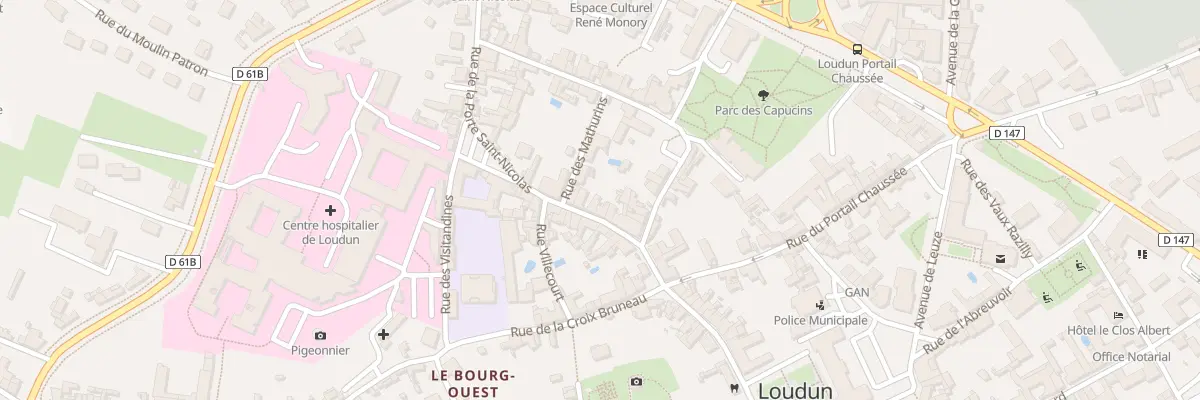 Plan du 10 Rue de la Porte Saint-Nicolas à Loudun