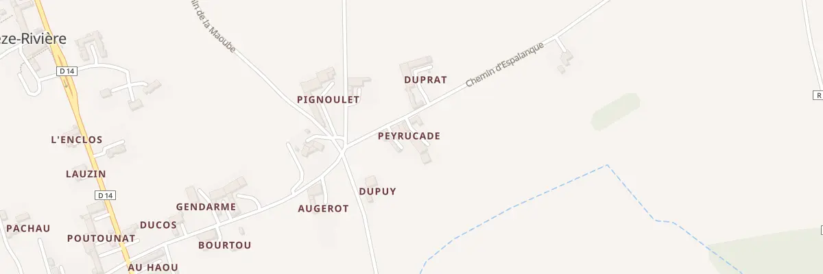 Plan du 4 Chem de l’Espalanque à Ladevèze-Rivière