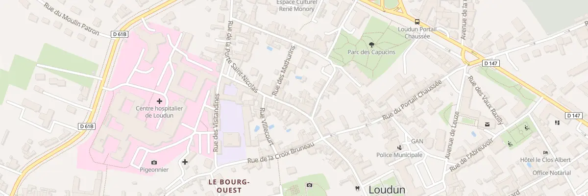 Plan du 8 Rue de la Porte Saint-Nicolas à Loudun