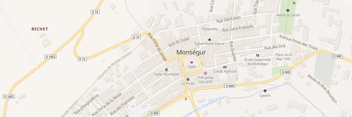 Plan du 12 Pl Robert Darniche à Monségur