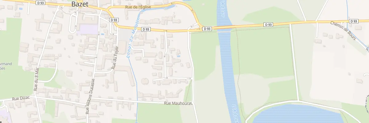 Plan du 21 Rue Mauhourat à Bazet