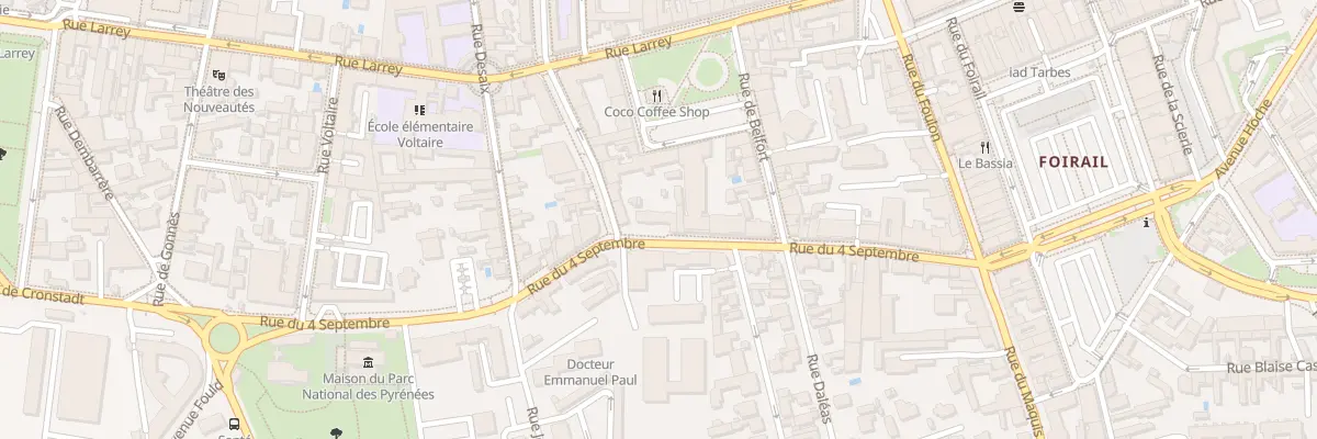 Plan du 23B Rue du Quatre Septembre à Tarbes
