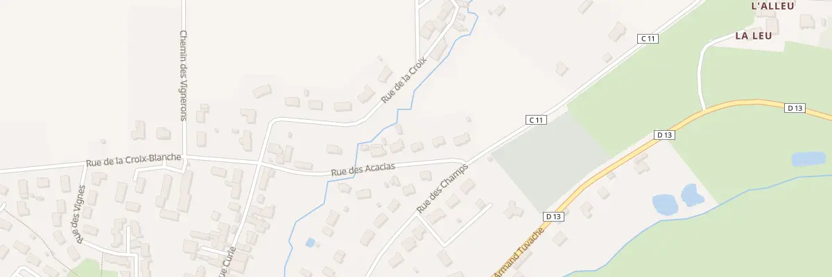 Plan du 10 Rue des Acacias à Luché-Pringé