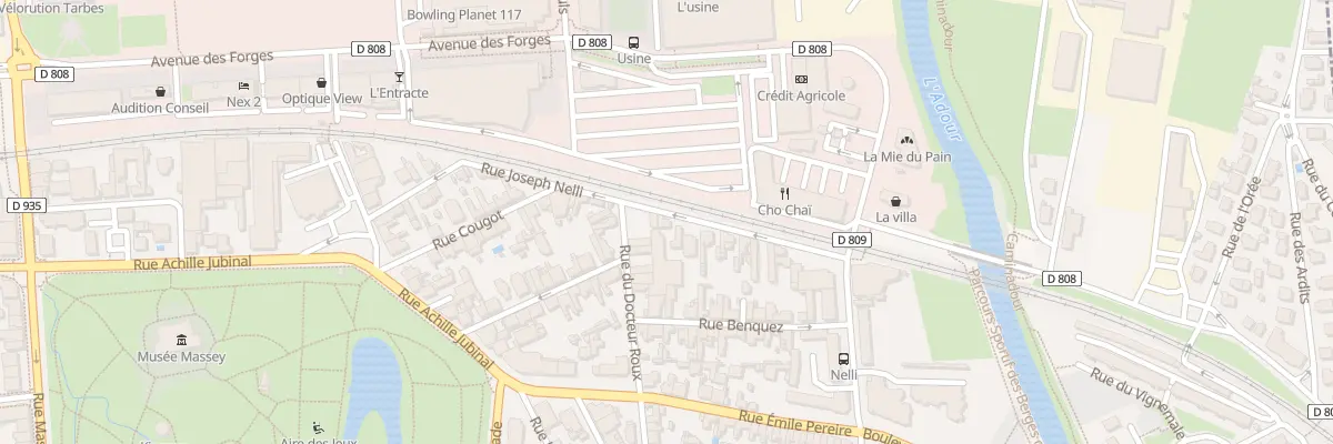 Plan du 22T Rue Joseph Nelli à Tarbes