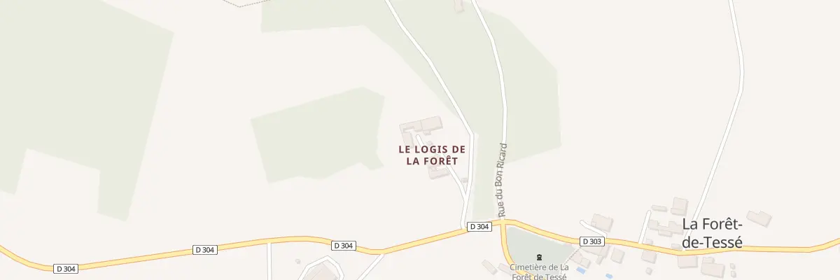 Plan du 4 Le Logis de la Forêt à La Forêt-de-Tessé