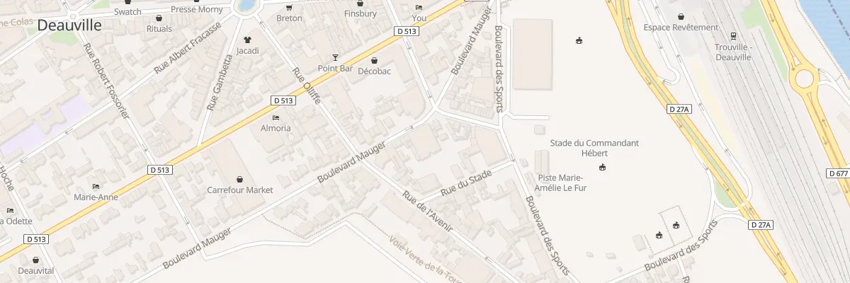 Plan du 23 Bd Mauger à Deauville