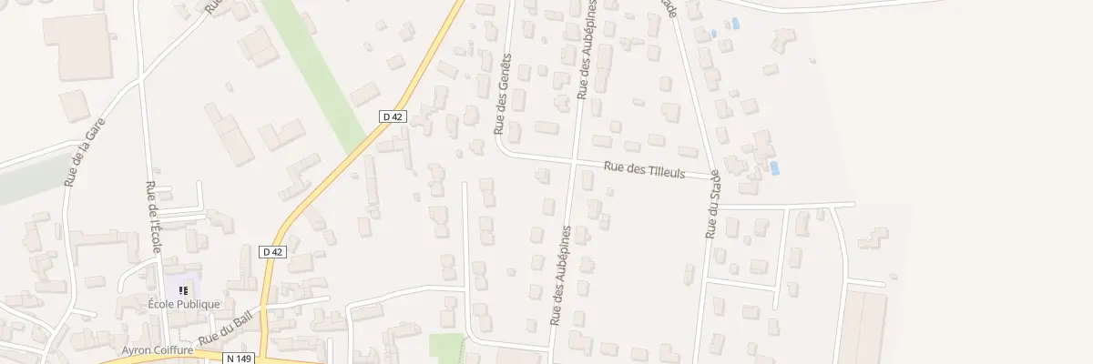 Plan du 11 Rue des Aubépines à Ayron