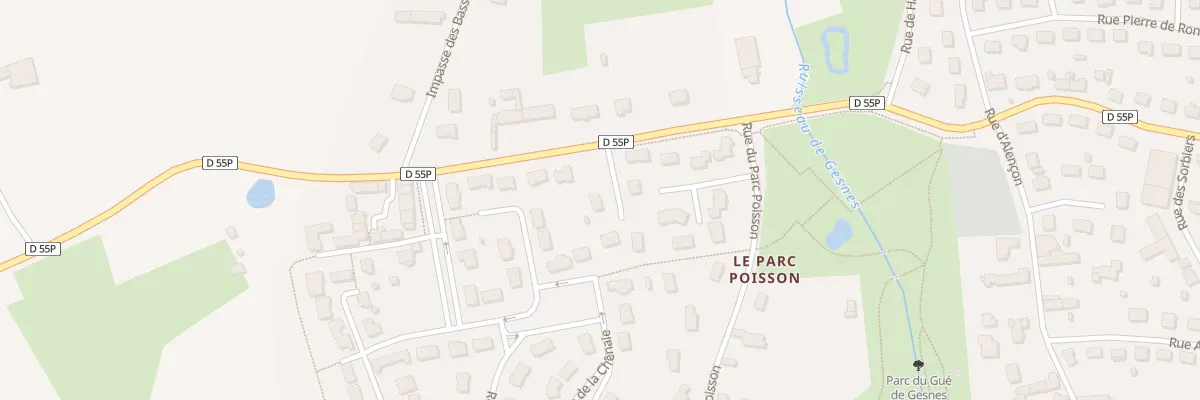 Plan du 2 Imp du Chevrefeuille à Arçonnay