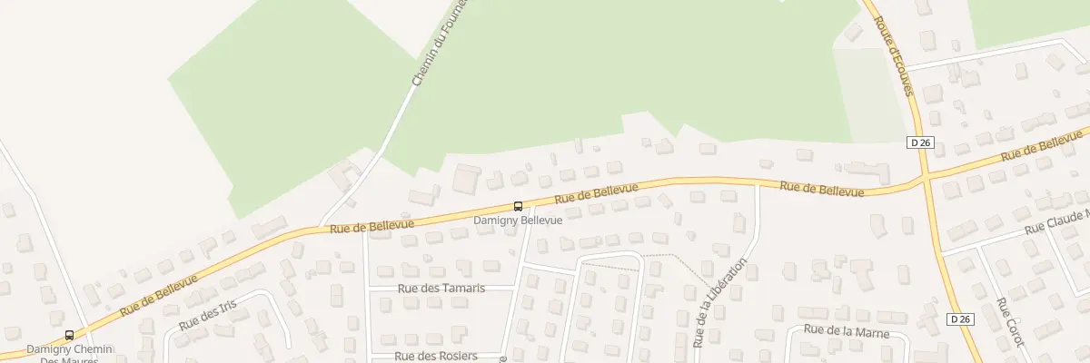 Plan du 47 Rue de Bellevue à Damigny