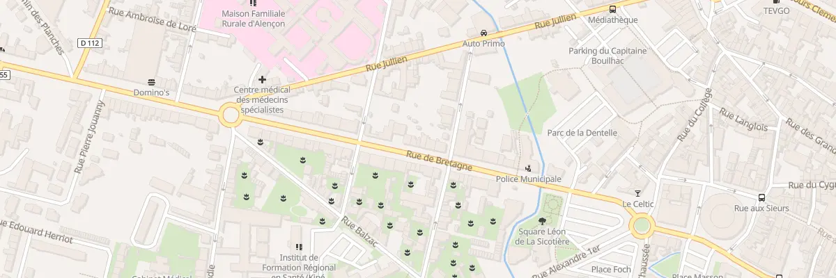 Plan du 40 Rue de Bretagne à Alençon