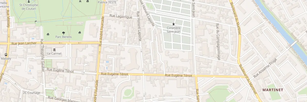 Plan du 23 Rue Eugene Tenot à Bernadets-Debat