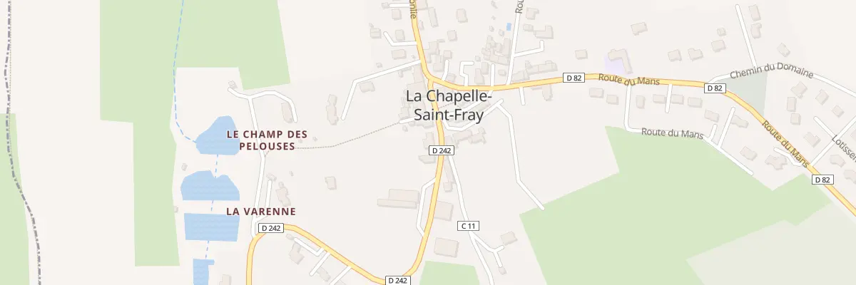 Plan du 4 Rte de Domfront en Champagne à La Chapelle-Saint-Fray