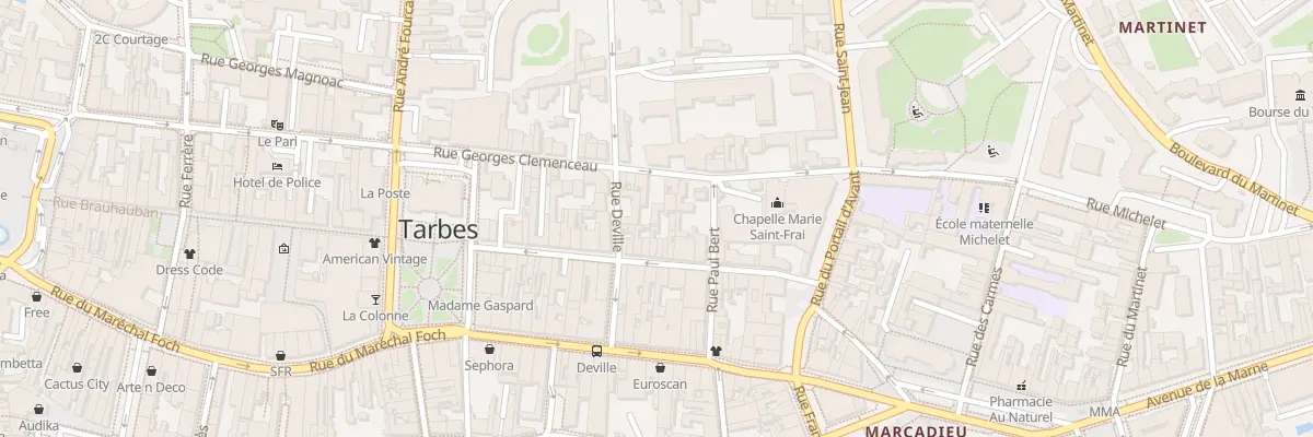 Plan du 73 Rue Brauhauban à Tarbes