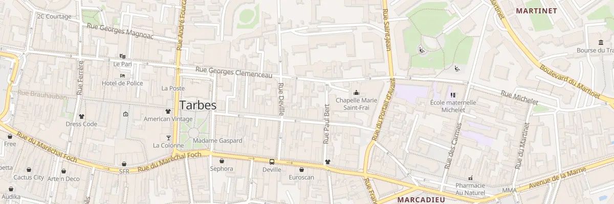 Plan du 77 Rue Brauhauban à Tarbes